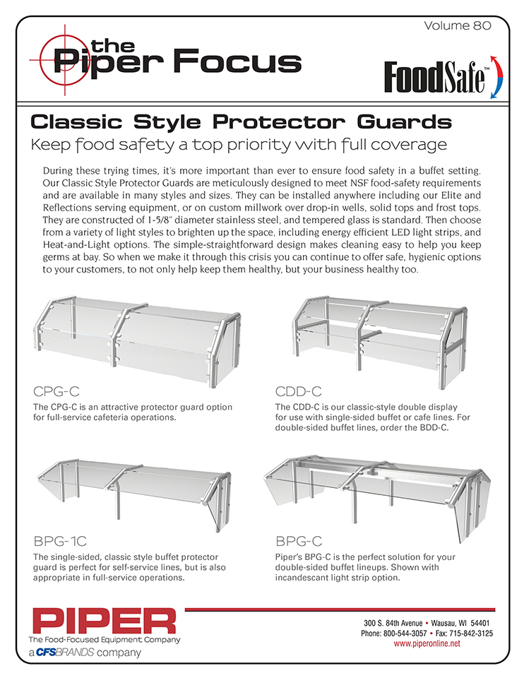 Piper Focus - Keep Food Safety a Top Priority